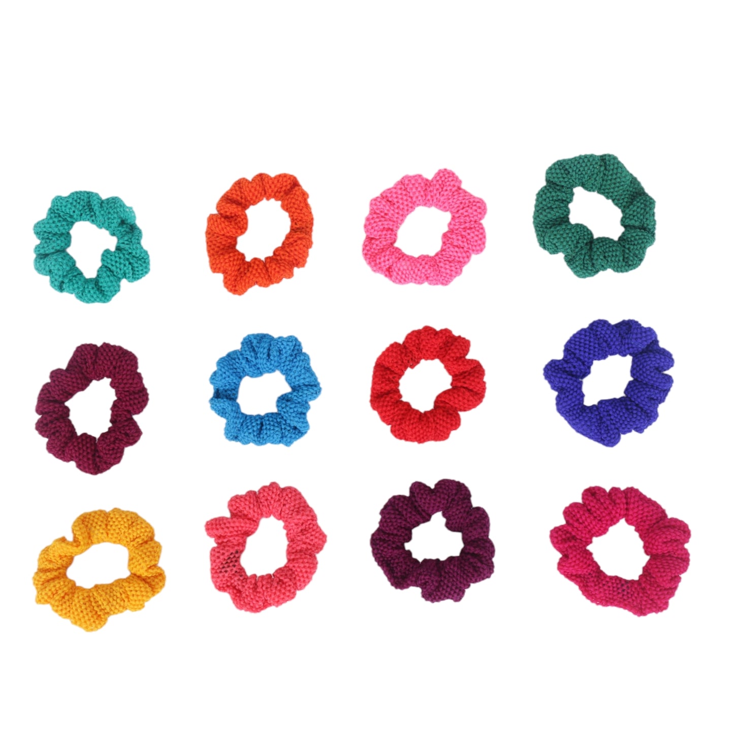 Multi Colour Scrunchies - 2 (Pack of 12)