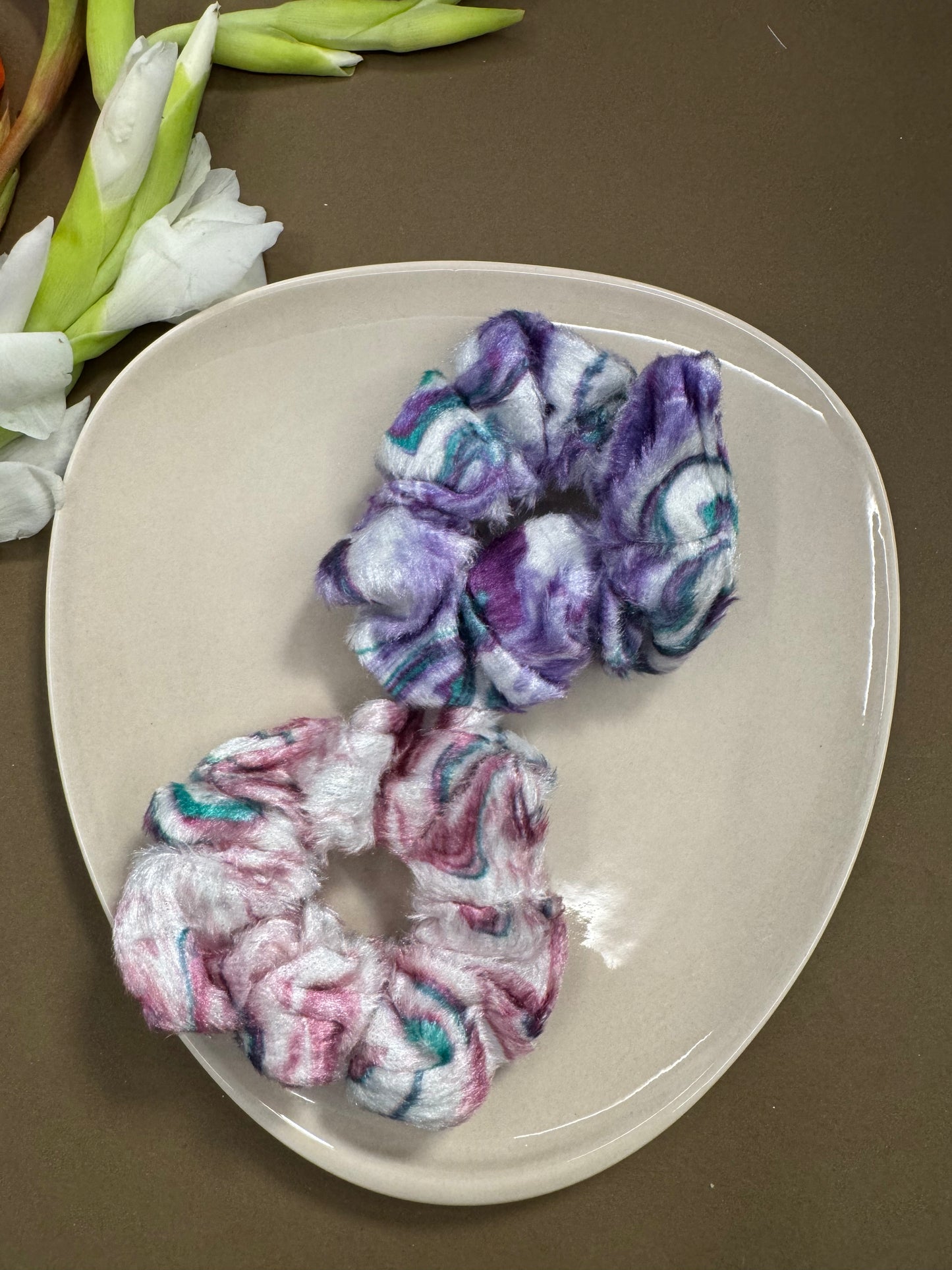Soft Velvet Fur Scrunchies