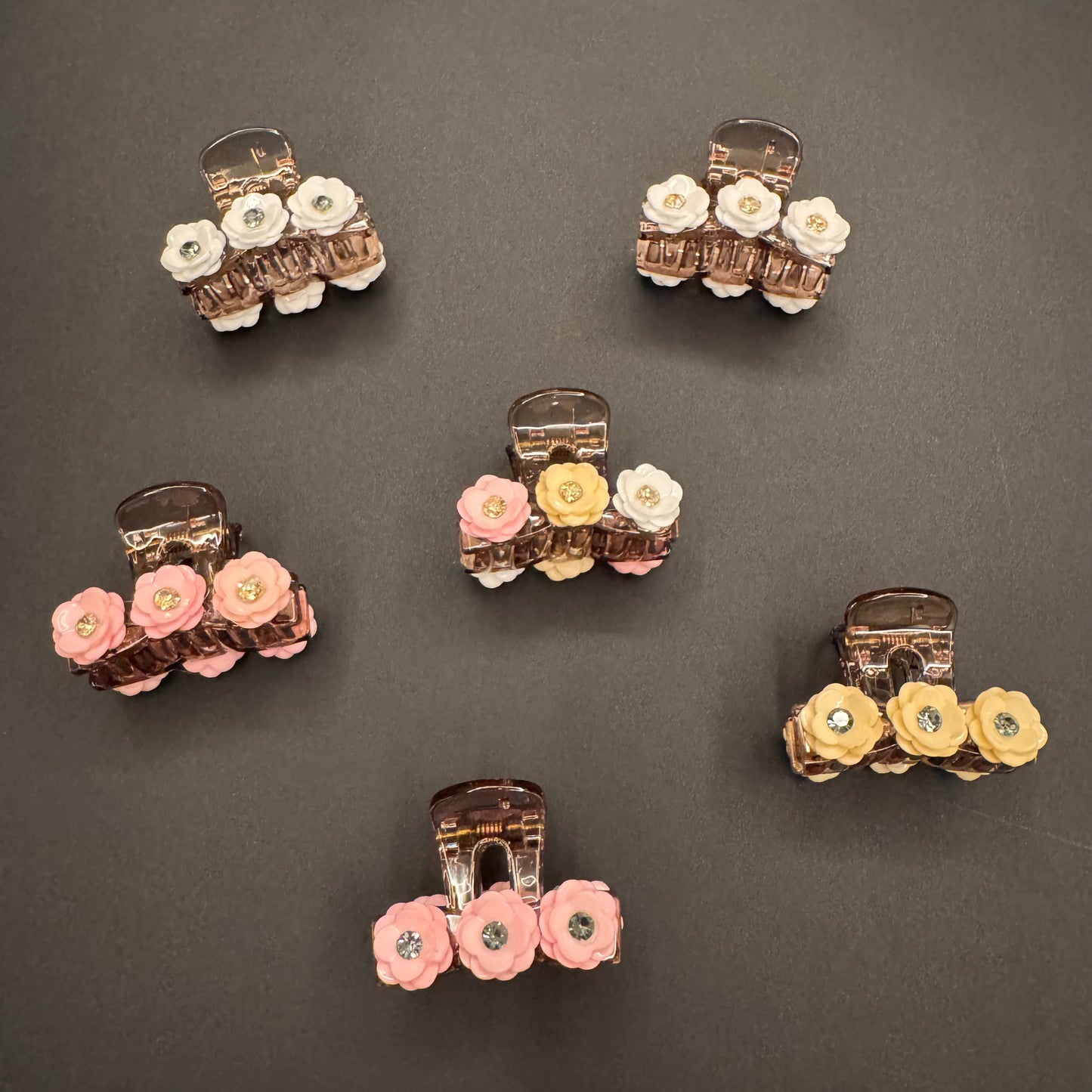 Floral Butterfly Clips - 4