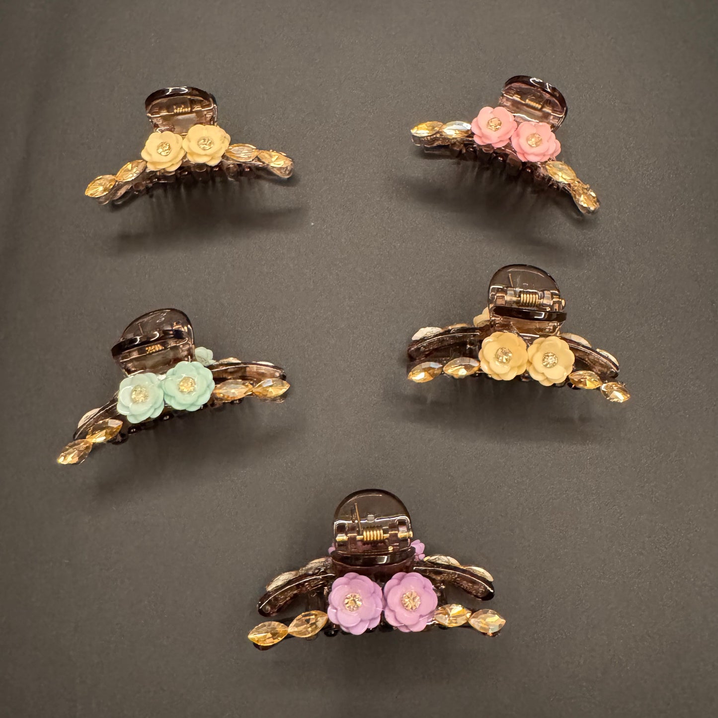 Floral Butterfly Clips - 2