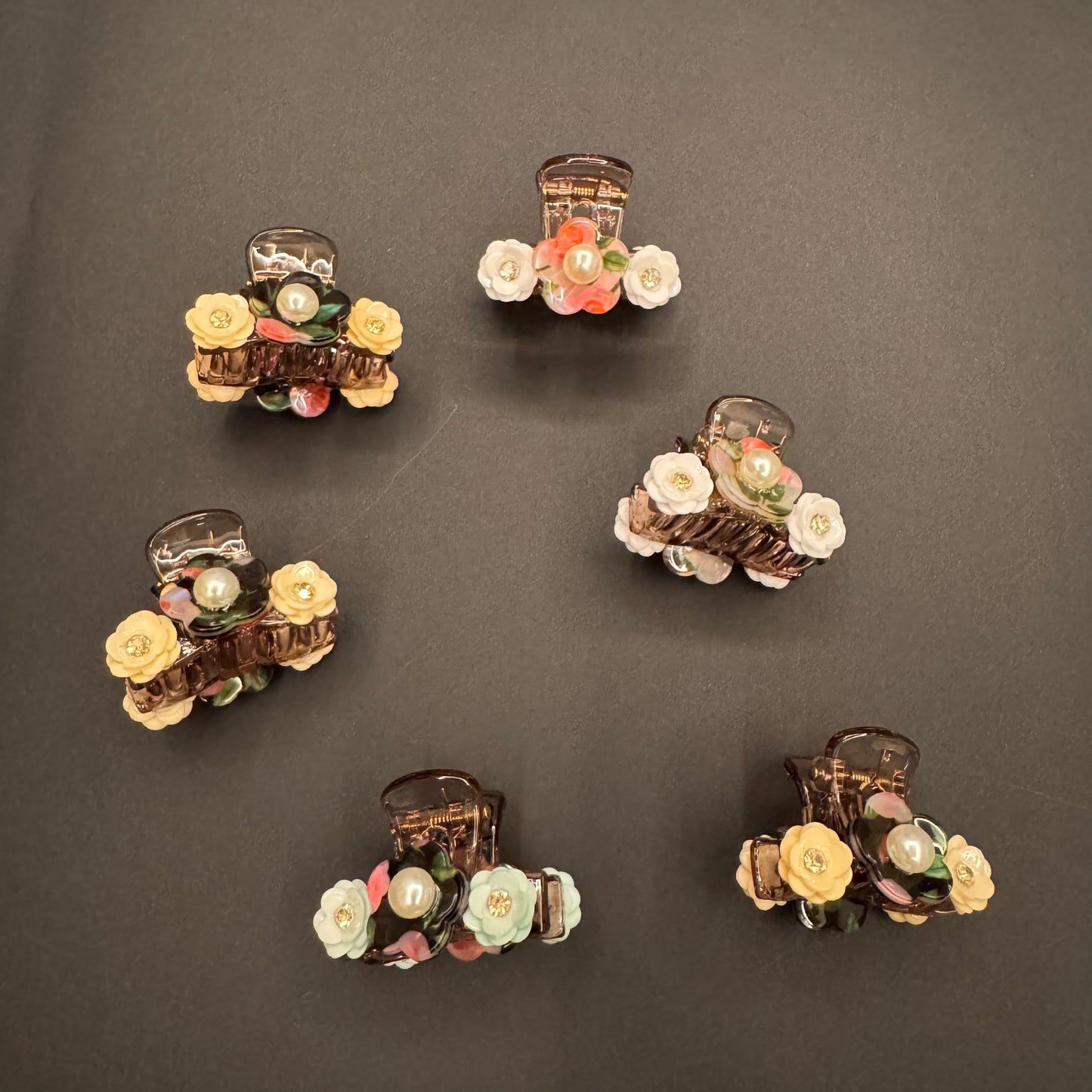 Floral Butterfly Clips - 5