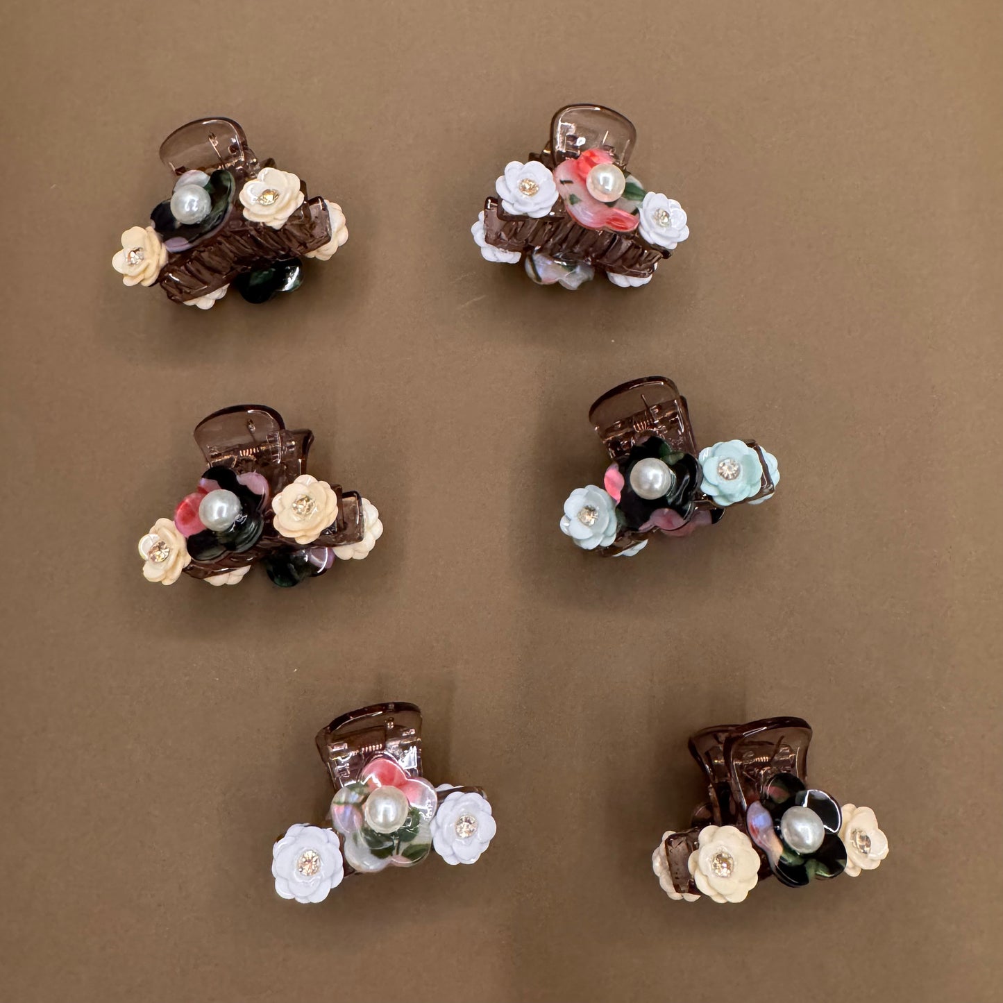 Floral Butterfly Clips - 5
