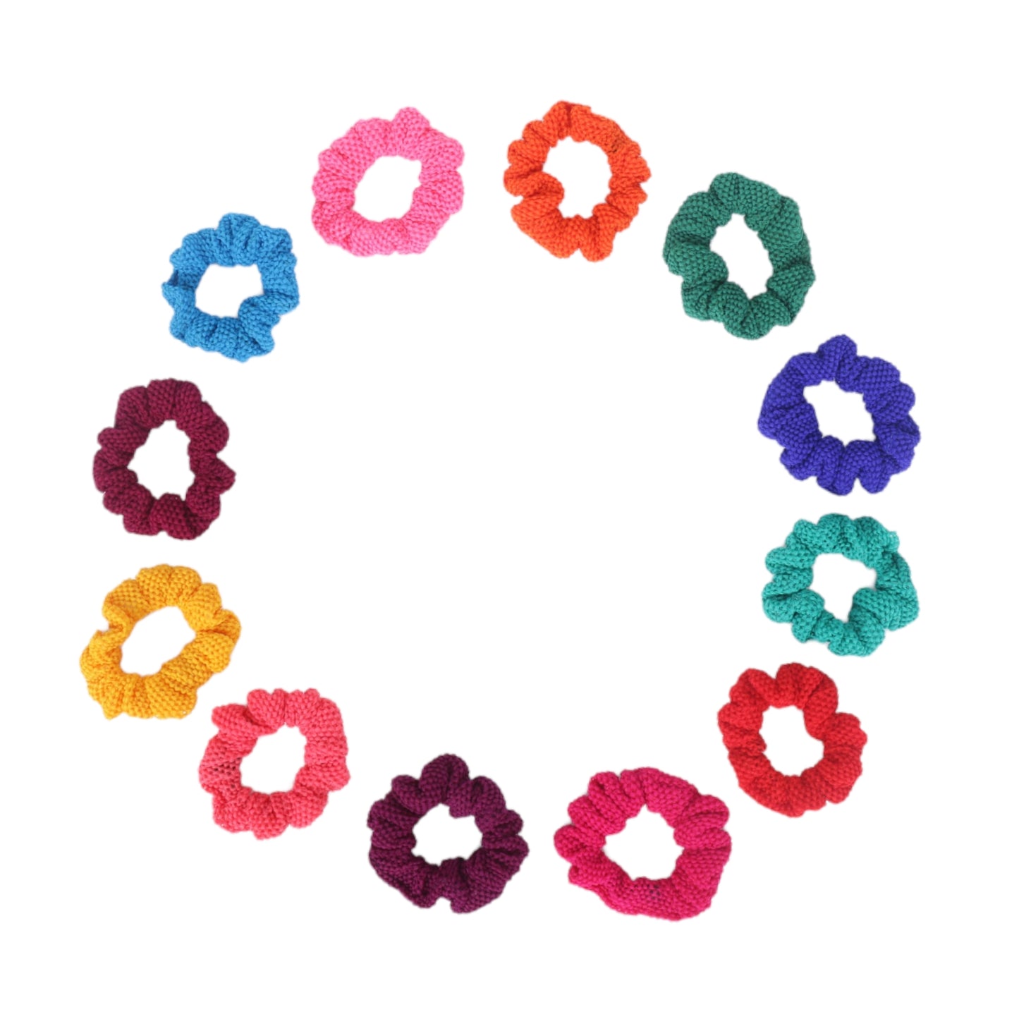Multi Colour Scrunchies - 2  (Pack of 12)