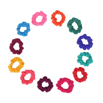 Multi Colour Scrunchies - 2  (Pack of 12)