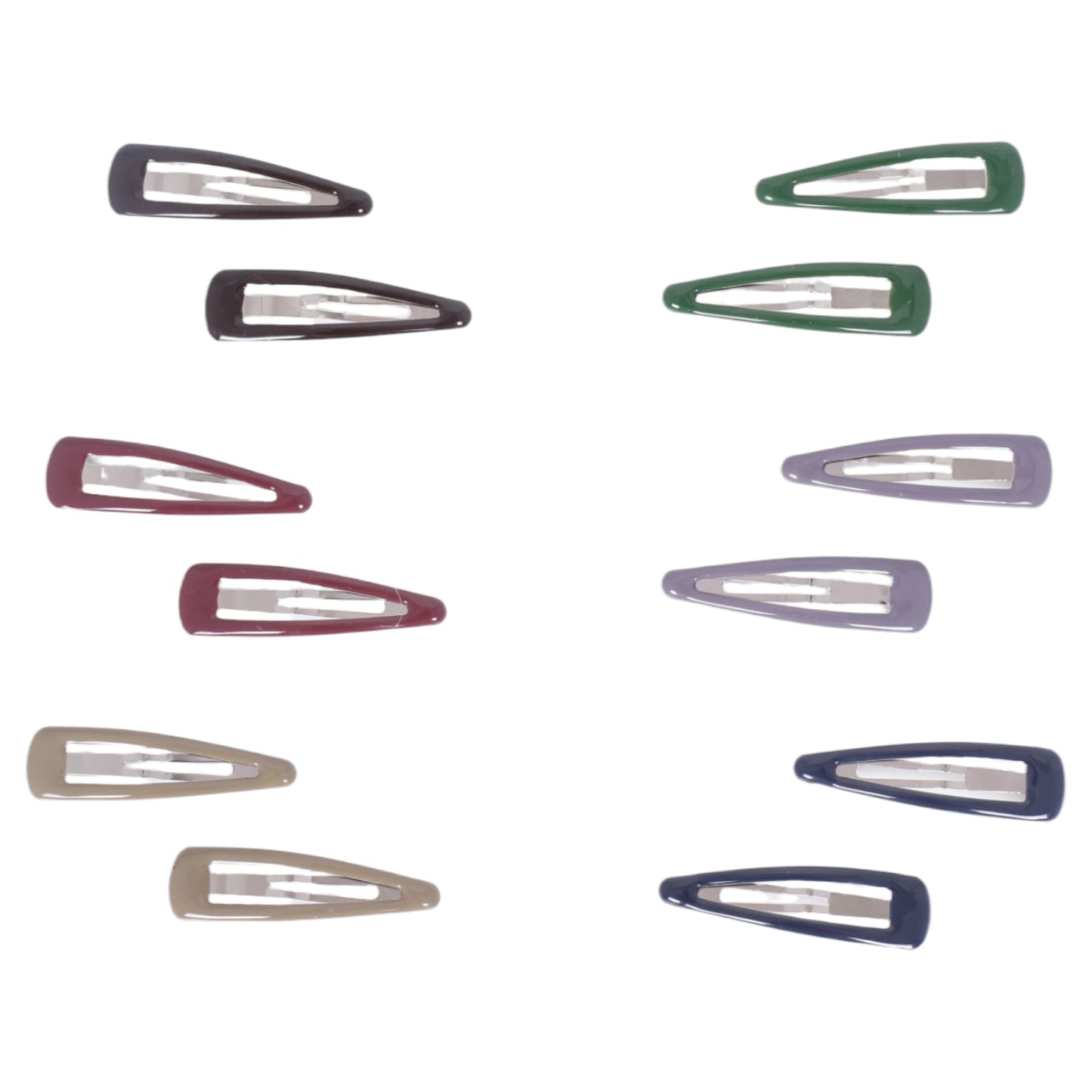 Korean Colourful Tik Tak Pins - 1 (Pack of 12)