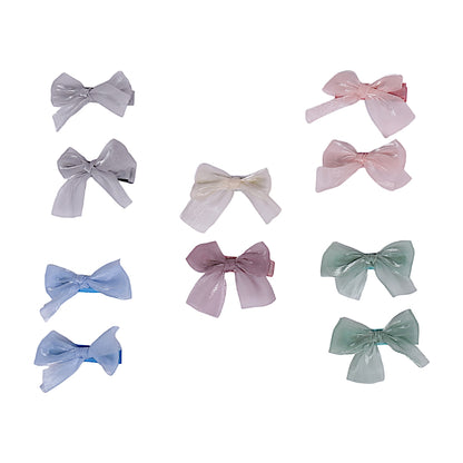 Colourful Multi Bow Pins - 2 (Pack of 2 Pcs)