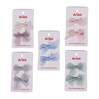Colourful Multi Bow Pins - 2 (Pack of 2 Pcs)