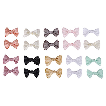 Colourful Multi Bow Pins - 5 (Pack of 2 Pcs)
