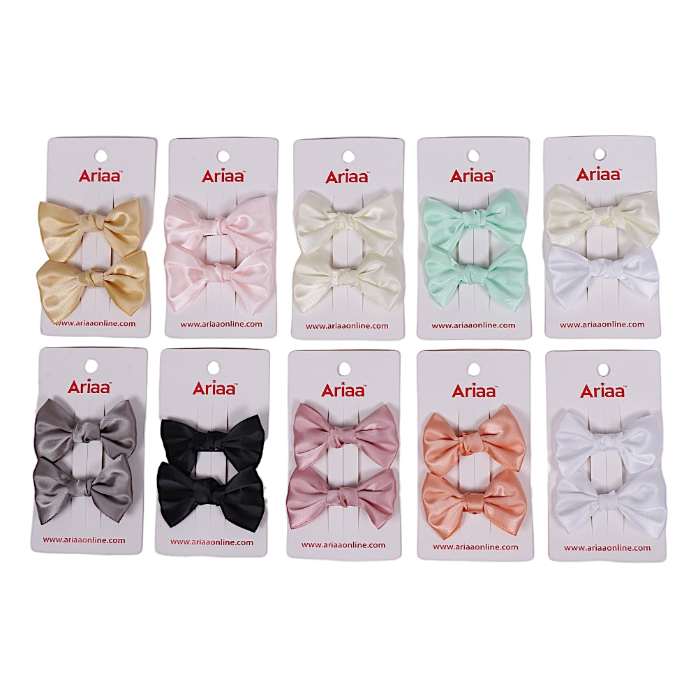 Colourful Multi Bow Pins - 5 (Pack of 2 Pcs)