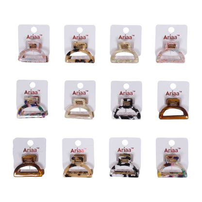 Multicolour Printed claw clips - 1 (Per Pc)