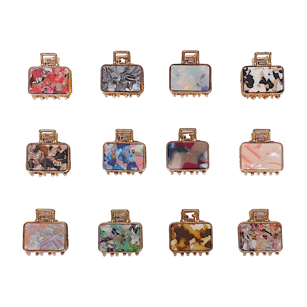 Rectangular Shaped Metal Claw Clips (Per Pc)