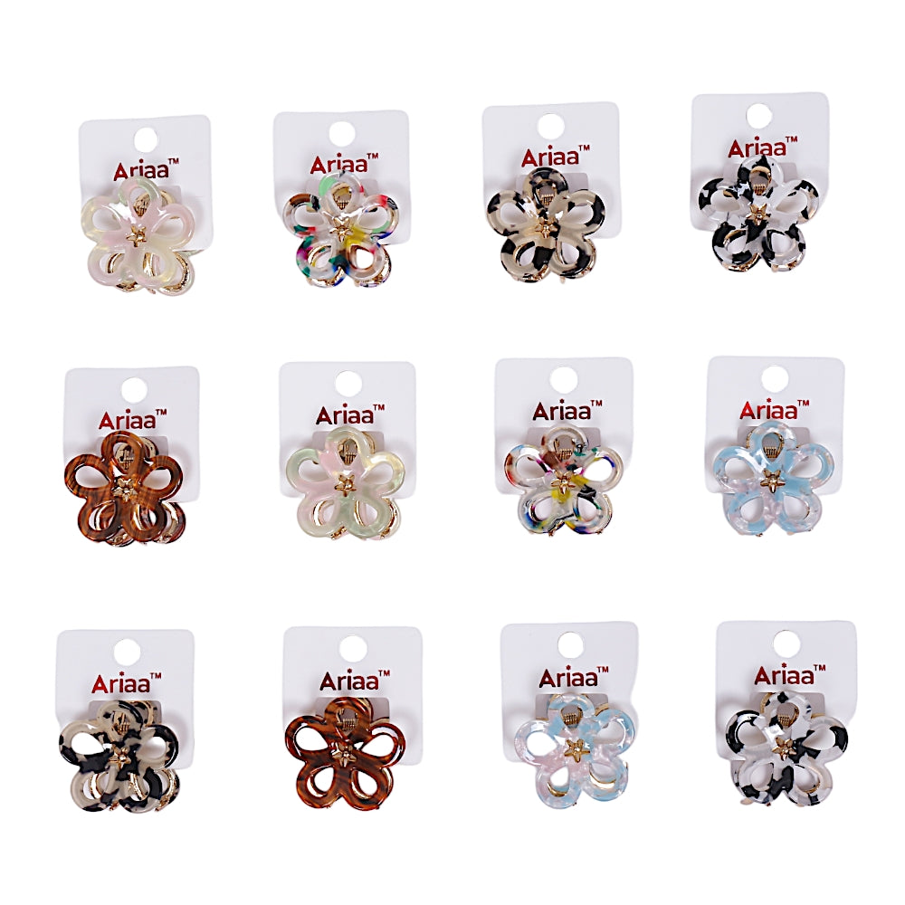 Round Printed Claw Clips (Per Pc)