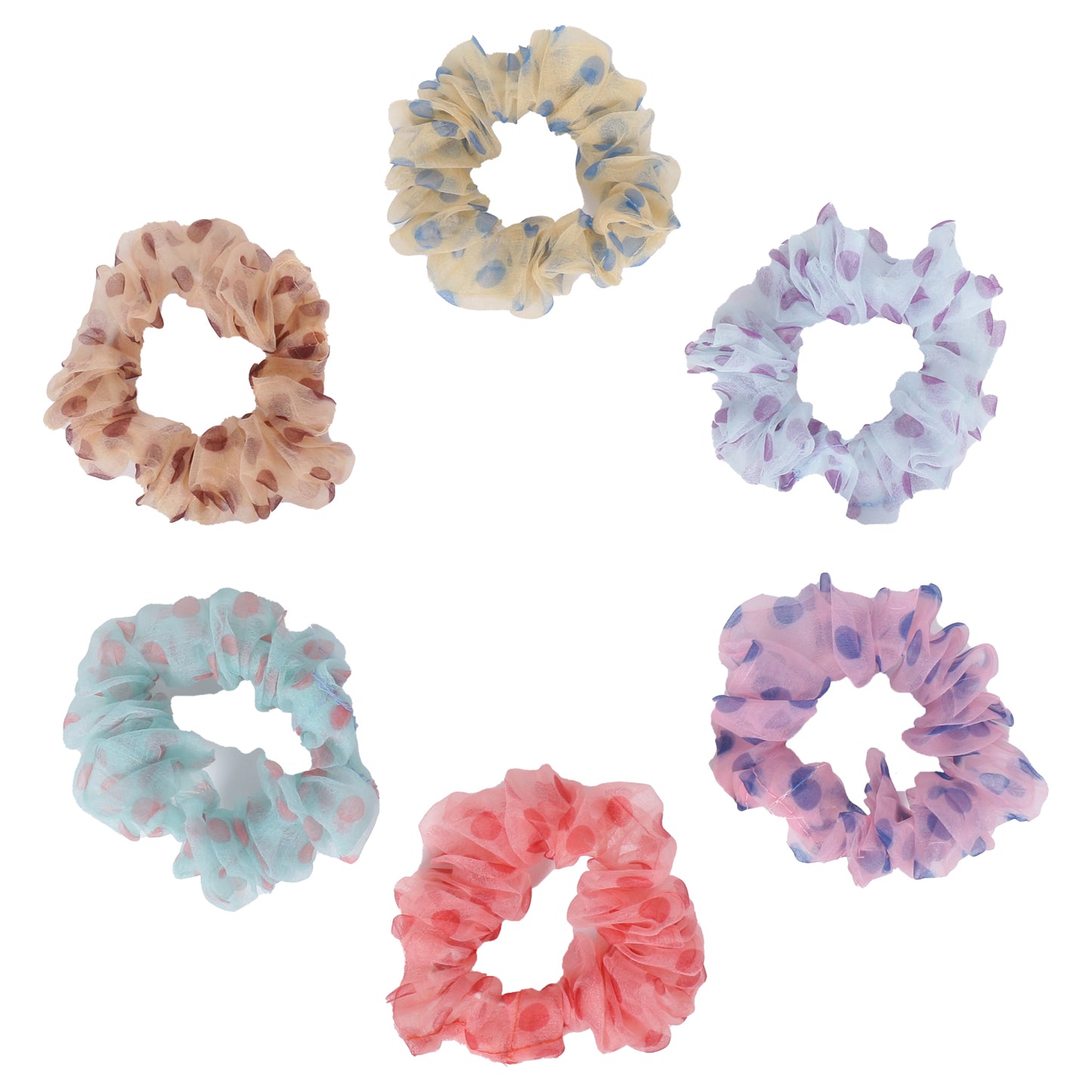 Elegant Organza Scrunchies  (Pack of 2 pcs)