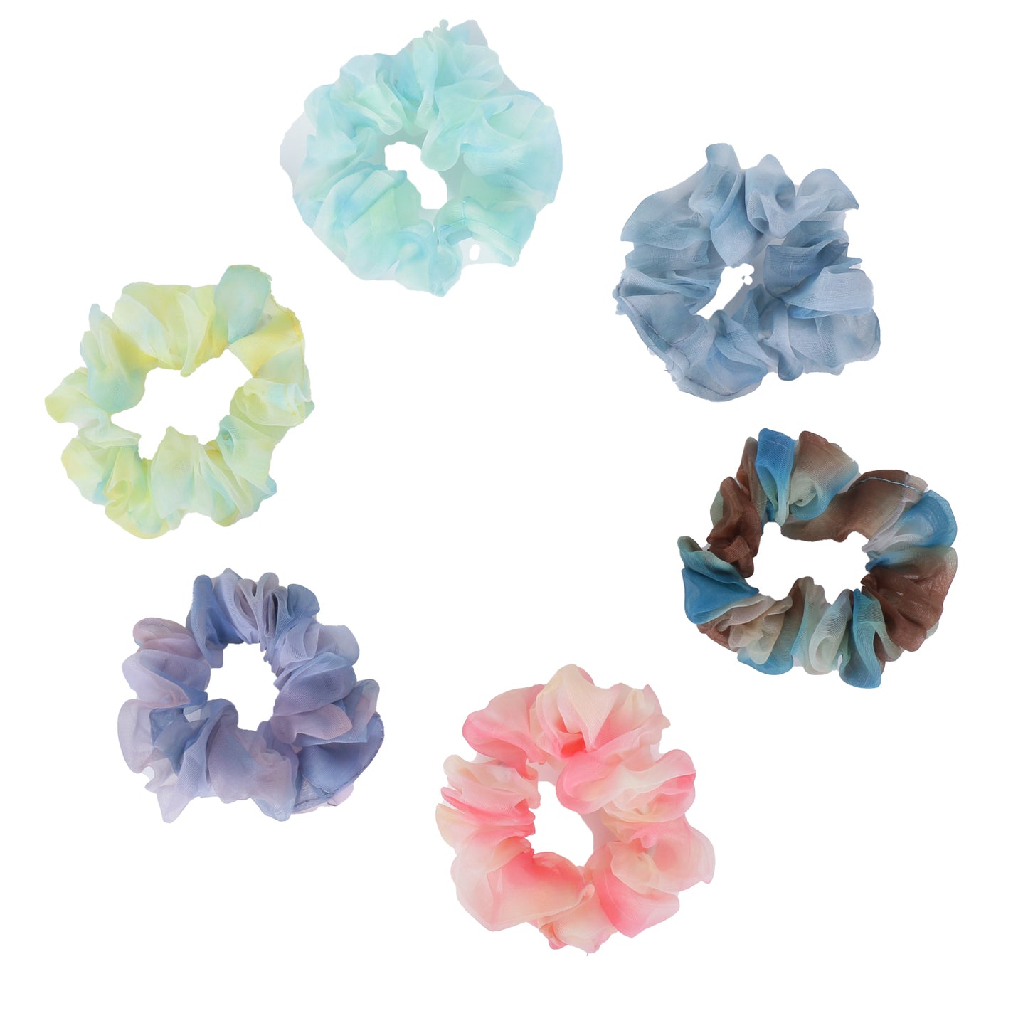 Elegant Organza Scrunchies  (Pack of 2 pcs)