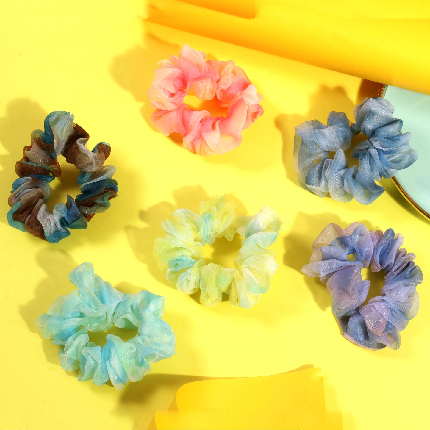 Elegant Organza Scrunchies  (Pack of 2 pcs)