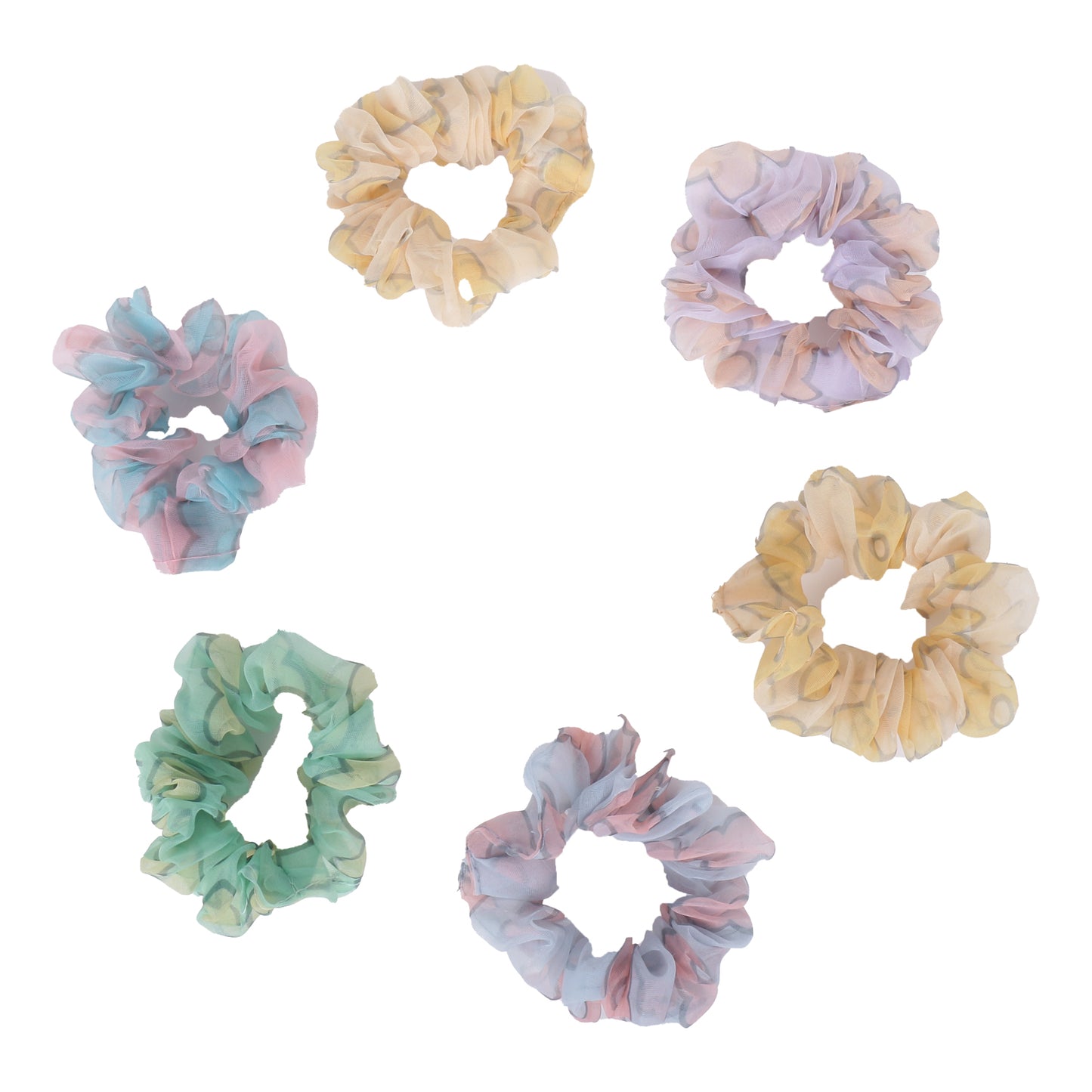Elegant Organza Scrunchies  (Pack of 2 pcs)