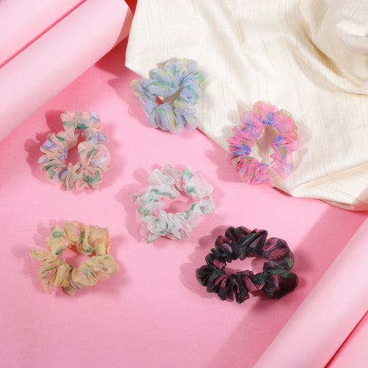 Elegant Organza Scrunchies  (Pack of 2 pcs)