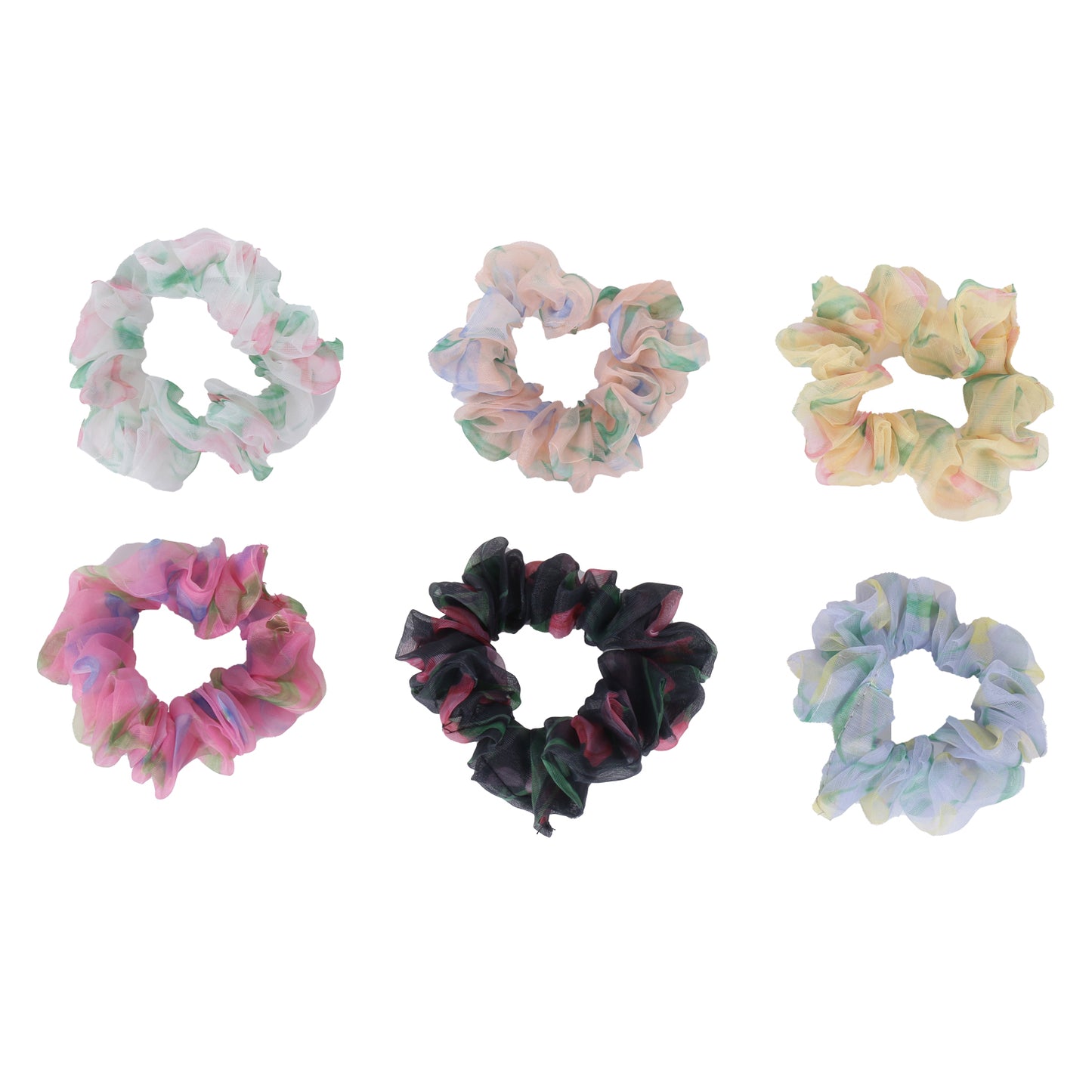 Elegant Organza Scrunchies  (Pack of 2 pcs)