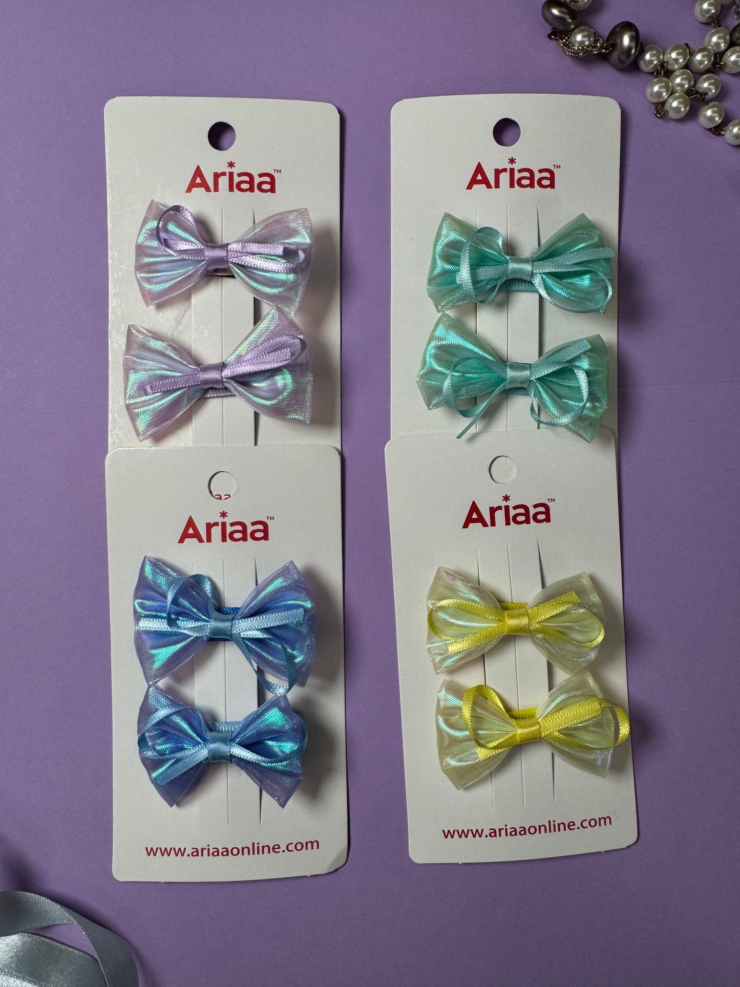 Shimmer Bow Pins - 1