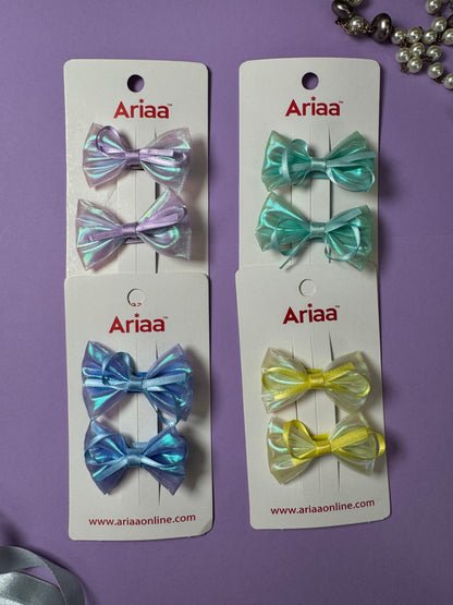 Shimmer Bow Pins - 1