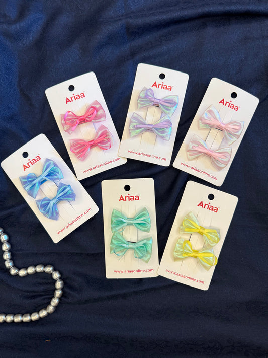 Shimmer Bow Pins - 1