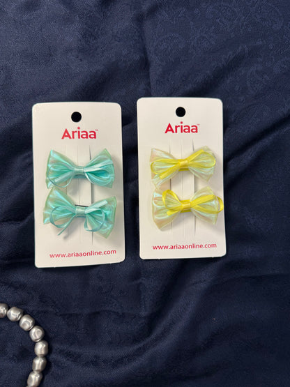 Shimmer Bow Pins - 1