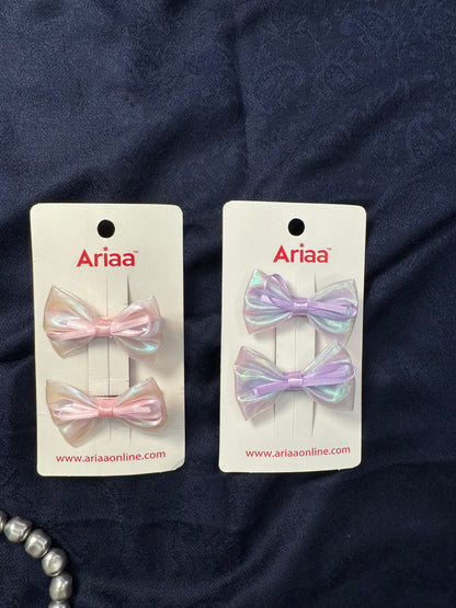 Shimmer Bow Pins - 1