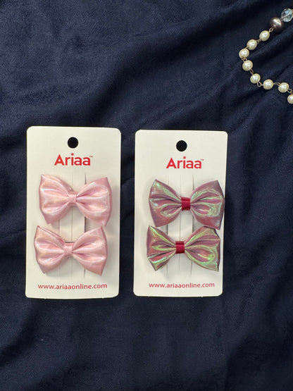Shimmer Bow Pins - 2