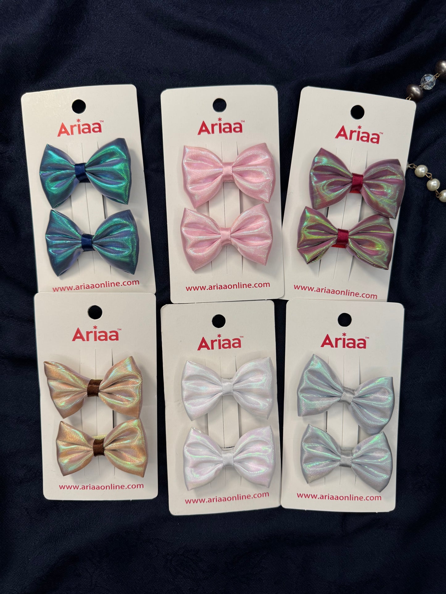 Shimmer Bow Pins - 2