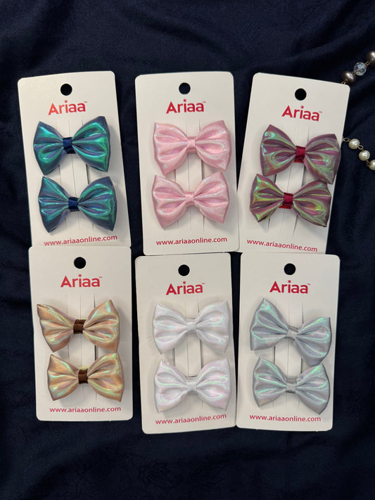 Shimmer Bow Pins - 2