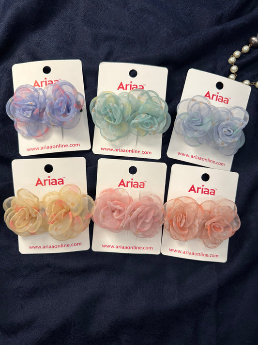 Flower Hair Pins - 1