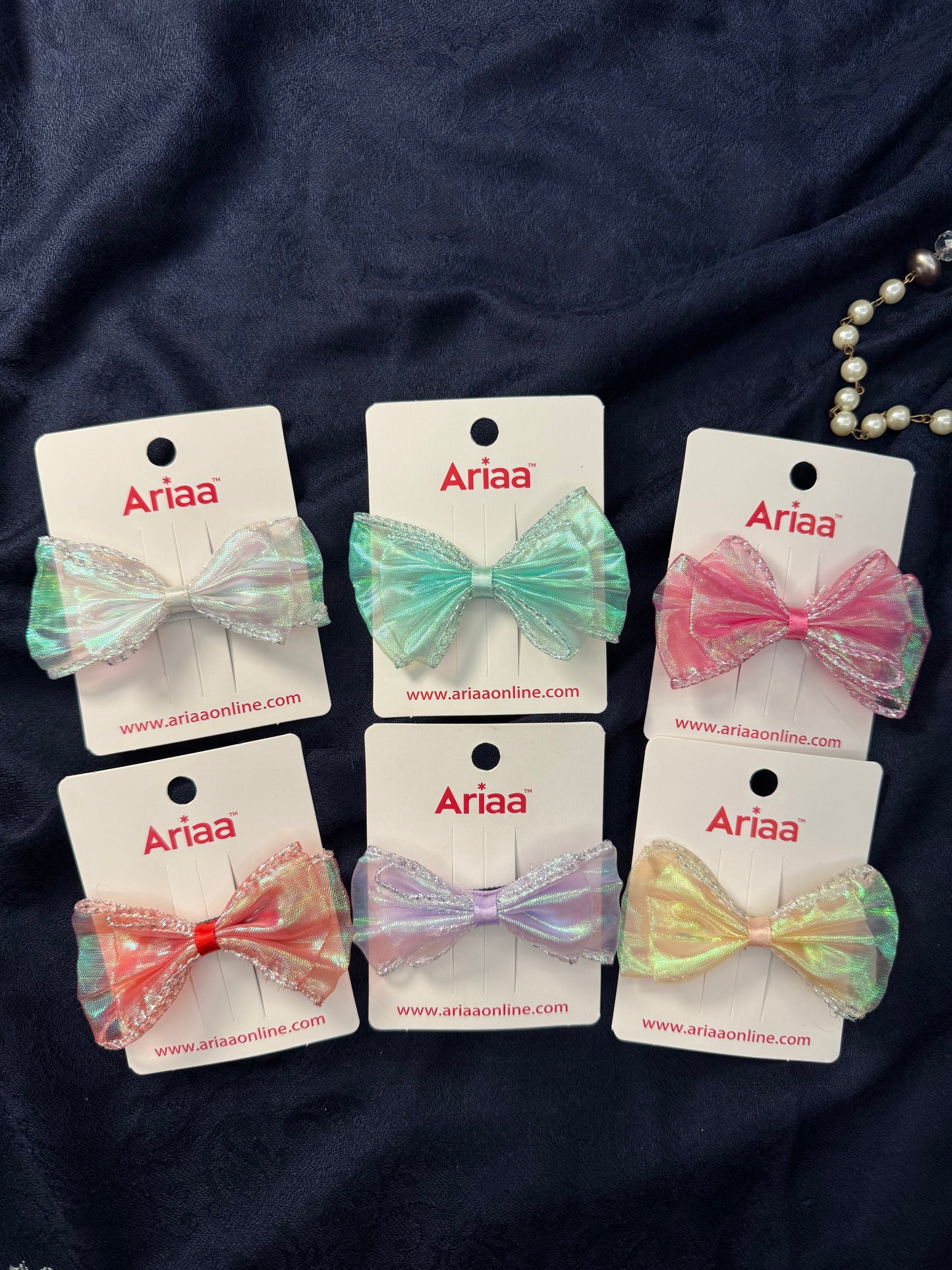 Shimmer Bow Pins - 3