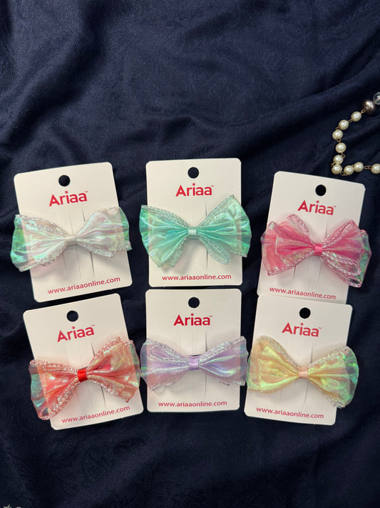 Shimmer Bow Pins - 3