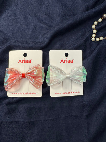 Shimmer Bow Pins - 3