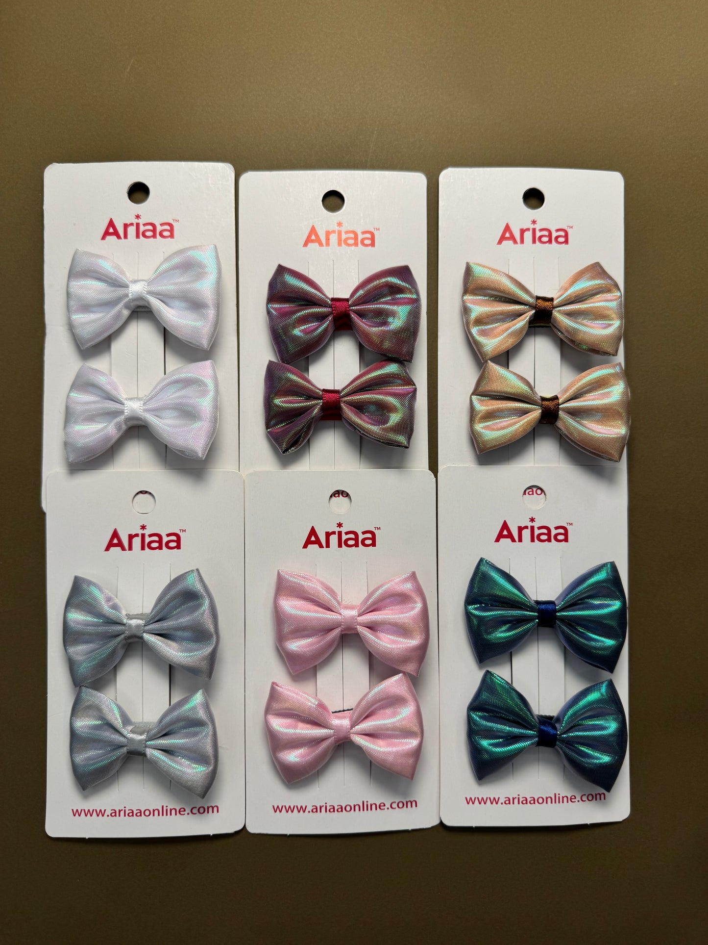 Shimmer Bow Pins - 2
