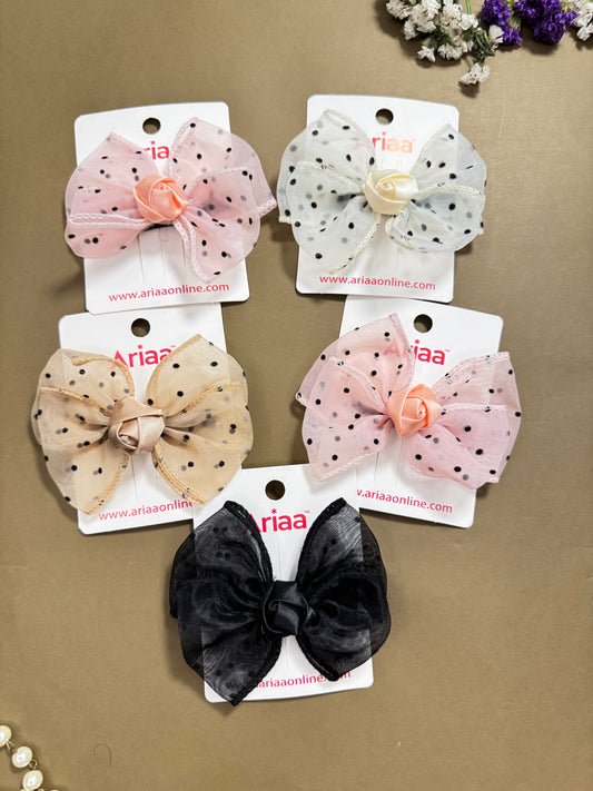 Rose Bow Pins - 2