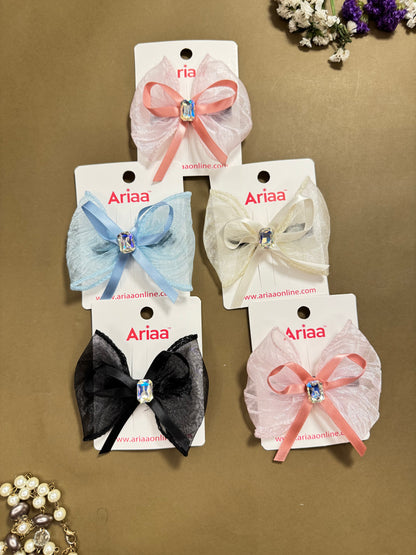 Crystal Bow Pins - 3