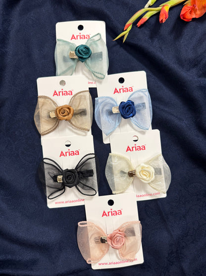 Rose Bow Pins - 3