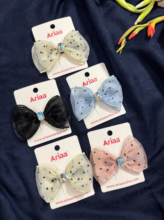 Crystal Bow Pins - 7
