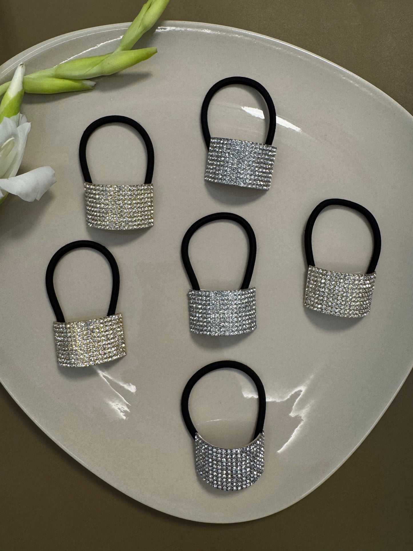 Ariaa Crystal Ponytail Holder