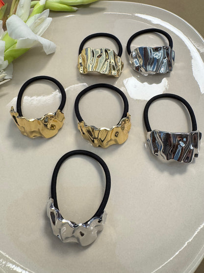 Ariaa Golden/Silver Ponytail Holder - 2