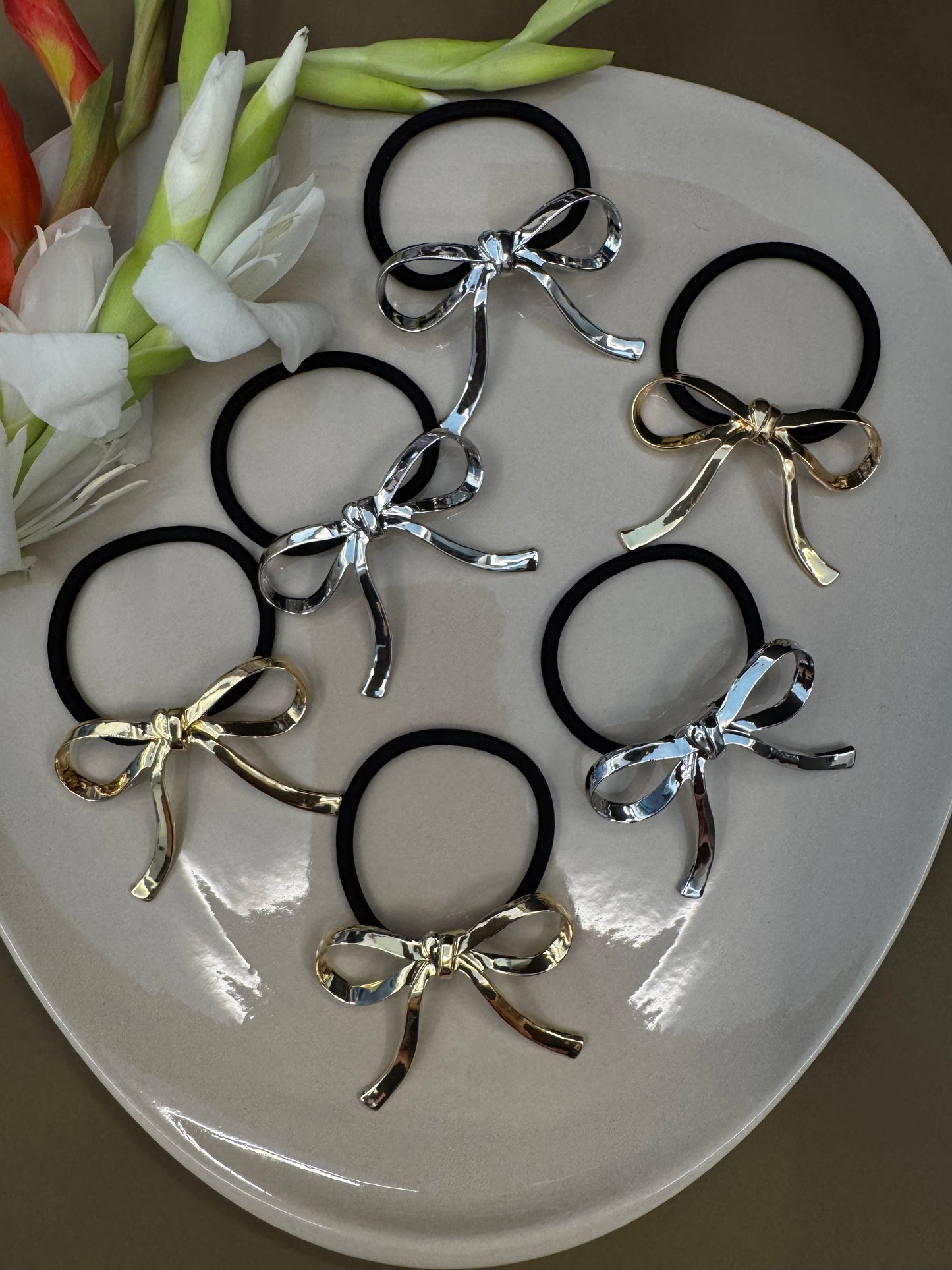 Ariaa Golden/Silver Ponytail Holder - 4