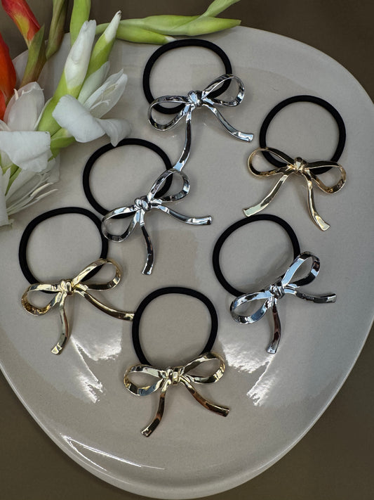 Ariaa Golden/Silver Ponytail Holder - 4