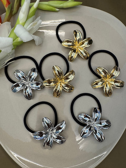 Ariaa Golden/Silver Ponytail Holder - 5