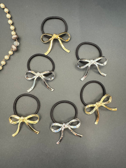 Ariaa Golden/Silver Ponytail Holder - 4