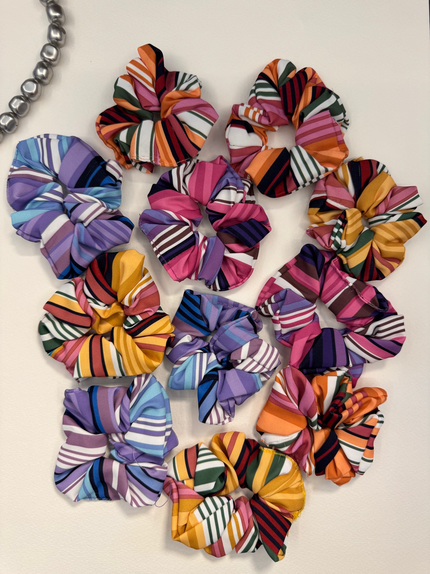 Printed Multicolour Scrunchies - 1