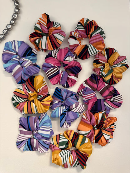 Printed Multicolour Scrunchies - 1
