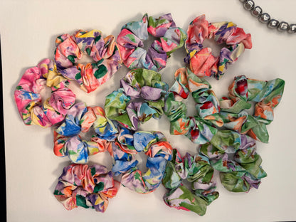 Printed Multicolour Scrunchies - 4