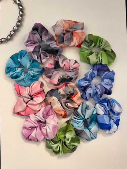 Printed Multicolour Scrunchies - 2