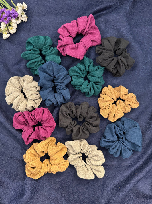 Multicolour Cloth Scrunchies - 1